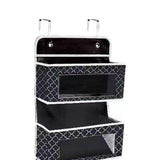 Maxbell over The Door Organizer Convenient Hanging Shelves for Nursery Bathroom Dorm Black