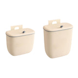 Maxbell Compost Bin Wall Mounted Garbage Can Wall Mounted for Under Sink Bathroom RV 8L