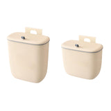 Maxbell Compost Bin Wall Mounted Garbage Can Wall Mounted for Under Sink Bathroom RV 8L