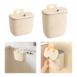 Maxbell Compost Bin Wall Mounted Garbage Can Wall Mounted for Under Sink Bathroom RV 8L