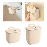 Maxbell Compost Bin Wall Mounted Garbage Can Wall Mounted for Under Sink Bathroom RV 8L