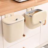 Maxbell Compost Bin Wall Mounted Garbage Can Wall Mounted for Under Sink Bathroom RV 8L
