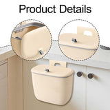 Maxbell Compost Bin Wall Mounted Garbage Can Wall Mounted for Under Sink Bathroom RV 8L