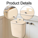 Maxbell Compost Bin Wall Mounted Garbage Can Wall Mounted for Under Sink Bathroom RV 12L