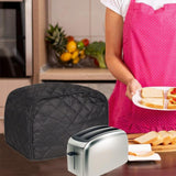 Maxbell Toaster Cover 2 Slice Protector Minimalist Dustproof Kitchen Appliance Cover Black L