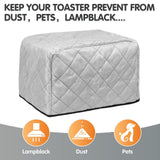 Maxbell Toaster Cover 2 Slice Protector Minimalist Dustproof Kitchen Appliance Cover Gray S