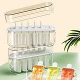 Maxbell Popsicle Maker Detachable Yogurt Smoothies Sticks for Shop Cake Shop Kitchen white