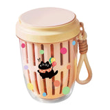 Maxbell Fruit Salad Storage Cup with Colander Food Container for Office Work Camping Pink