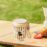 Maxbell Fruit Salad Storage Cup with Colander Food Container for Office Work Camping Yellow