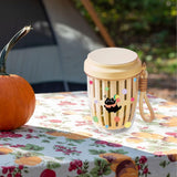 Maxbell Fruit Salad Storage Cup with Colander Food Container for Office Work Camping Yellow
