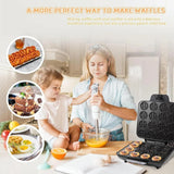 Maxbell Breakfast Maker Machine Compact Waffle Machine for Panini Household Omelette