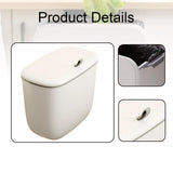 Maxbell Hanging Trash Can Mountable Under Sink Dust Bin for Bedroom Office Household White Small