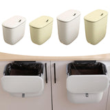 Maxbell Hanging Trash Can Mountable Under Sink Dust Bin for Bedroom Office Household White Small