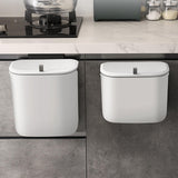 Maxbell Hanging Trash Can Mountable Under Sink Dust Bin for Bedroom Office Household White Small