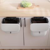 Maxbell Hanging Trash Can Mountable Under Sink Dust Bin for Bedroom Office Household White Small