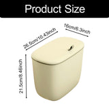 Maxbell Hanging Trash Can Mountable Under Sink Dust Bin for Bedroom Office Household Cream Small