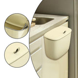 Maxbell Hanging Trash Can Mountable Under Sink Dust Bin for Bedroom Office Household Cream Small