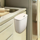 Maxbell Hanging Trash Can Mountable Under Sink Dust Bin for Bedroom Office Household White Large
