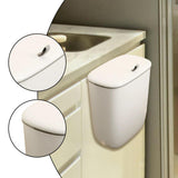 Maxbell Hanging Trash Can Mountable Under Sink Dust Bin for Bedroom Office Household White Large
