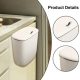 Maxbell Hanging Trash Can Mountable Under Sink Dust Bin for Bedroom Office Household White Large