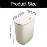 Maxbell Hanging Trash Can Mountable Under Sink Dust Bin for Bedroom Office Household White Large