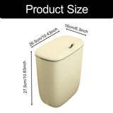 Maxbell Hanging Trash Can Mountable Under Sink Dust Bin for Bedroom Office Household Cream Large