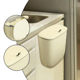 Maxbell Hanging Trash Can Mountable Under Sink Dust Bin for Bedroom Office Household Cream Large