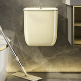 Maxbell Hanging Trash Can Mountable Under Sink Dust Bin for Bedroom Office Household Cream Large