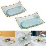 Maxbell Glass Fruit Bowl Dessert Display Stand for Dining Kitchen Counter Countertop S