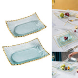 Maxbell Glass Fruit Bowl Dessert Display Stand for Dining Kitchen Counter Countertop S