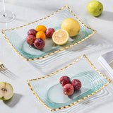 Maxbell Glass Fruit Bowl Dessert Display Stand for Dining Kitchen Counter Countertop S