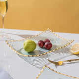 Maxbell Glass Fruit Bowl Dessert Display Stand for Dining Kitchen Counter Countertop S