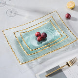 Maxbell Glass Fruit Bowl Dessert Display Stand for Dining Kitchen Counter Countertop M