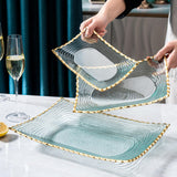 Maxbell Glass Fruit Bowl Dessert Display Stand for Dining Kitchen Counter Countertop M