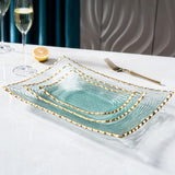 Maxbell Glass Fruit Bowl Dessert Display Stand for Dining Kitchen Counter Countertop M