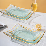 Maxbell Glass Fruit Bowl Dessert Display Stand for Dining Kitchen Counter Countertop M