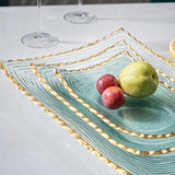 Maxbell Glass Fruit Bowl Dessert Display Stand for Dining Kitchen Counter Countertop M