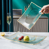 Maxbell Glass Fruit Bowl Dessert Display Stand for Dining Kitchen Counter Countertop M