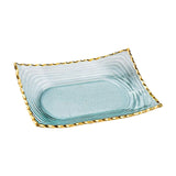 Maxbell Glass Fruit Bowl Dessert Display Stand for Dining Kitchen Counter Countertop M