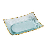 Maxbell Glass Fruit Bowl Dessert Display Stand for Dining Kitchen Counter Countertop M