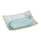 Maxbell Glass Fruit Bowl Dessert Display Stand for Dining Kitchen Counter Countertop M