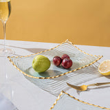 Maxbell Glass Fruit Bowl Dessert Display Stand for Dining Kitchen Counter Countertop M