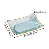 Maxbell Glass Fruit Bowl Dessert Display Stand for Dining Kitchen Counter Countertop M