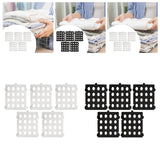 Maxbell 5 Pieces T Shirt Folding Board Clothes Storage for Home Living Room Wardrobe White