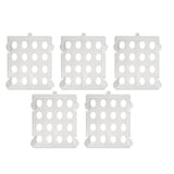 Maxbell 5 Pieces T Shirt Folding Board Clothes Storage for Home Living Room Wardrobe White