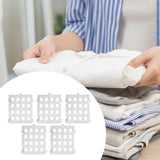 Maxbell 5 Pieces T Shirt Folding Board Clothes Storage for Home Living Room Wardrobe White