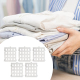 Maxbell 5 Pieces T Shirt Folding Board Clothes Storage for Home Living Room Wardrobe White