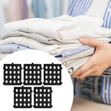Maxbell 5 Pieces T Shirt Folding Board Clothes Storage for Home Living Room Wardrobe Black