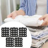 Maxbell 5 Pieces T Shirt Folding Board Clothes Storage for Home Living Room Wardrobe Black