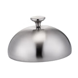 Maxbell Stainless Steel Burger Cover Basting Steaming Cover for Kitchen Cheeseburger Diameter 22 cm Silvery